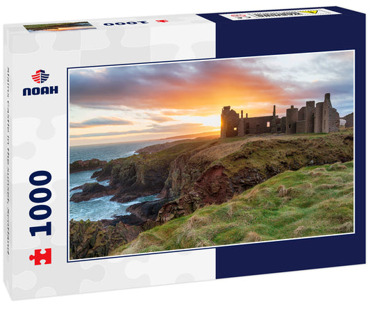 Slains Castle in the sunset, Scotland