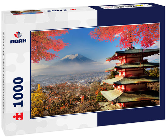 Mount Fuji Japan in autumn colors