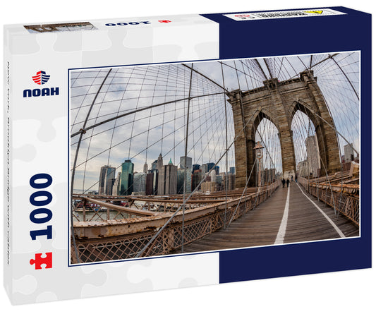 New York, Brooklyn Bridge with cables