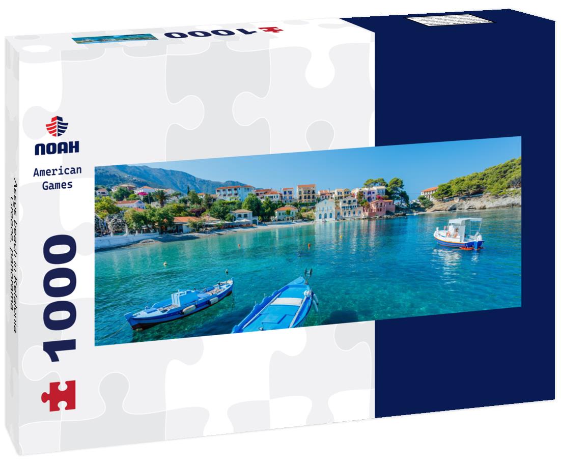 Noah Jigsaw Puzzle Assos beach in Kefalonia, Greece, panorama Panorama 1000 Pieces