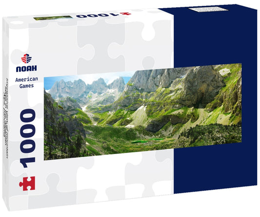 Noah Jigsaw Puzzle Impressive view of mountain lakes in the Albanian Alps, Panorama 1000 Pieces