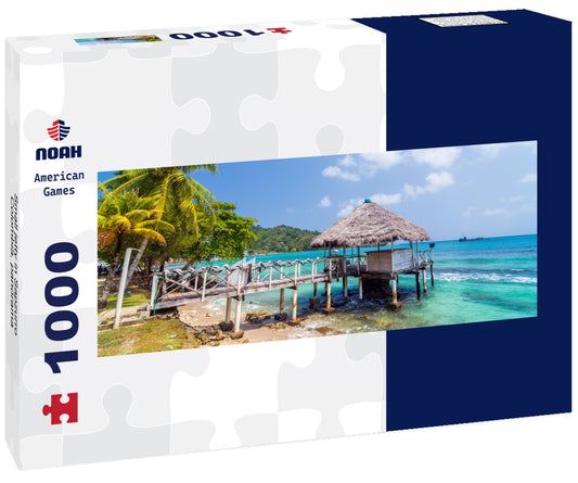 Noah Jigsaw Puzzle Small jetty in Sapzurro, Colombia, Panorama 1000 Pieces