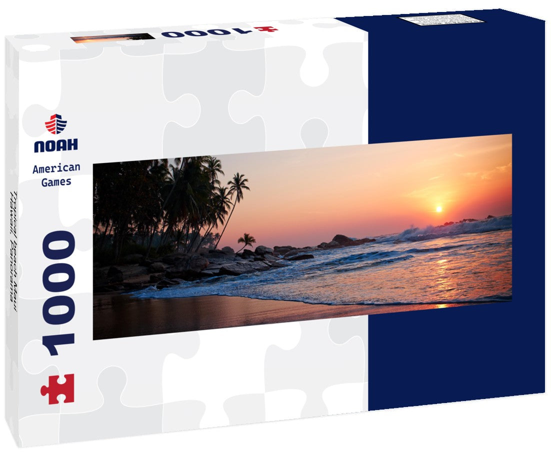 Noah Jigsaw Puzzle Tropical beach Maui Hawaii, Panorama 1000 Pieces
