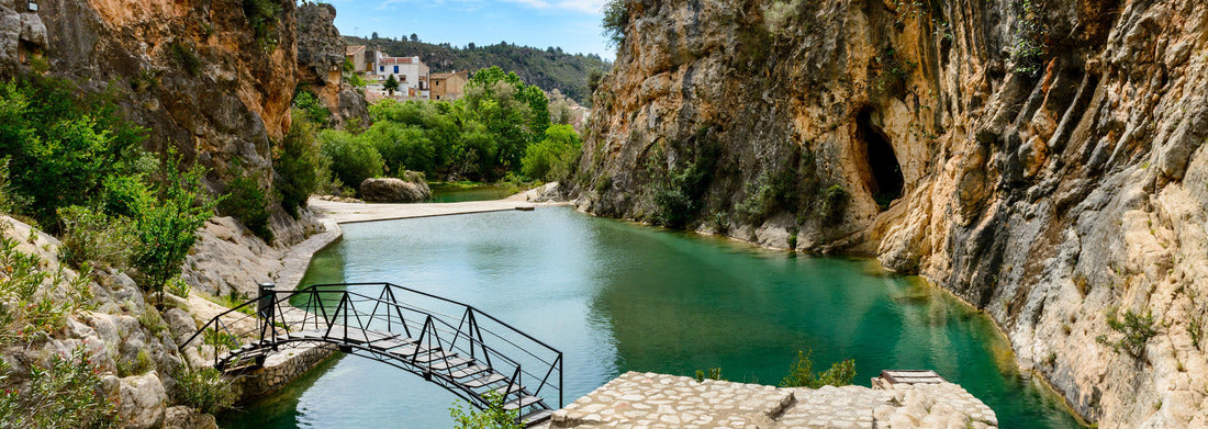 Noah Jigsaw Puzzle Bolbaite river and waterfall, near Ontinyent, Comunidad Valenciana, Spain, Panorama 1000 Pieces