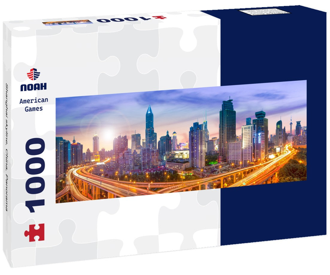 Noah Jigsaw Puzzle Shanghai skyline, China, Panorama 1000 Pieces