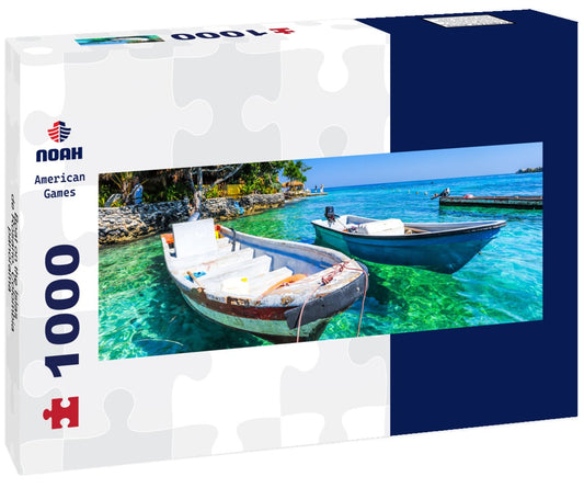 Noah Jigsaw Puzzle Boat on the Islas de Rosario, Colombia, Panorama 1000 Pieces