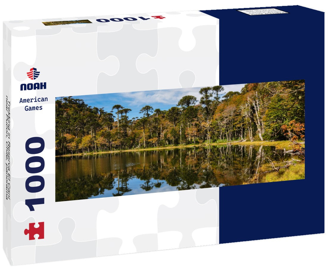 Noah Jigsaw Puzzle Trekking in Reserva El Cani, near Pucon, Chile, Panorama 1000 Pieces