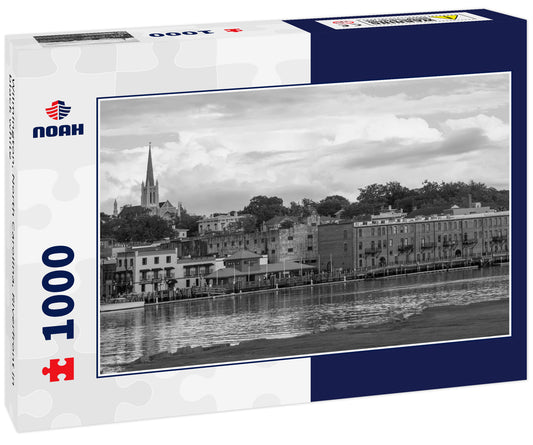 Wilmington, North Carolina, Riverfront in black white