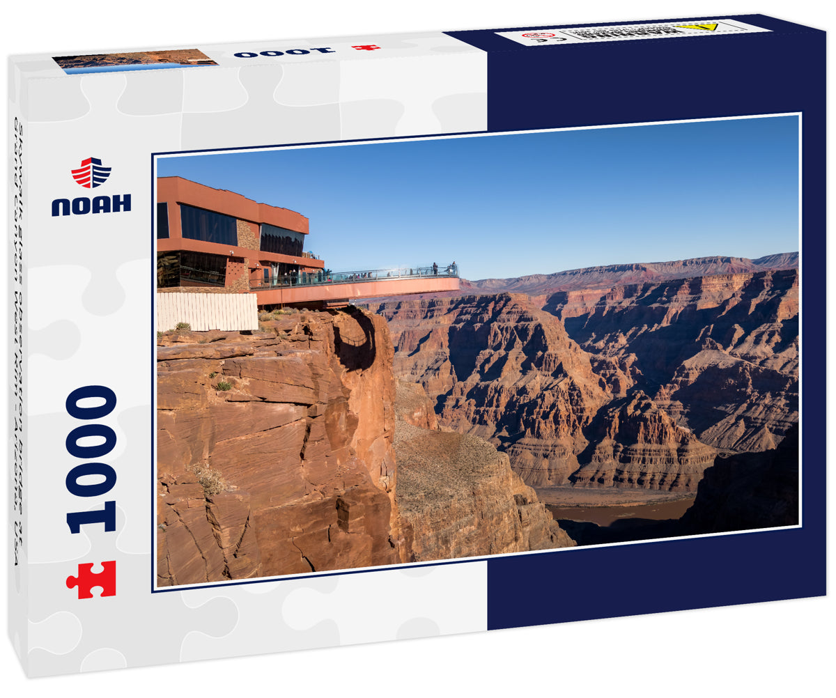 Skywalk glass observation bridge at Grand Canyon West Rim - Arizona, USA