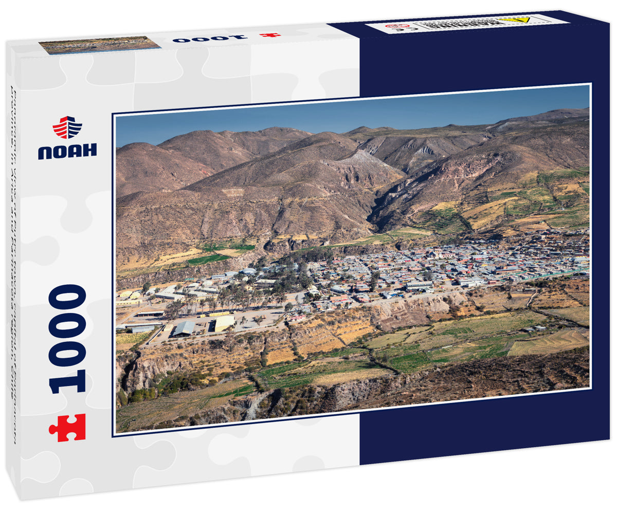 Panoramic view of Putre town, capital of Parinacota province, in Arica and Parinacota region, Chile