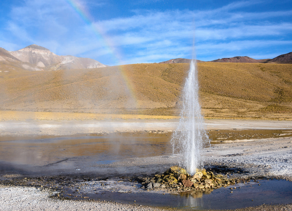Geyser of Puchuldiza, Colchane, Chile