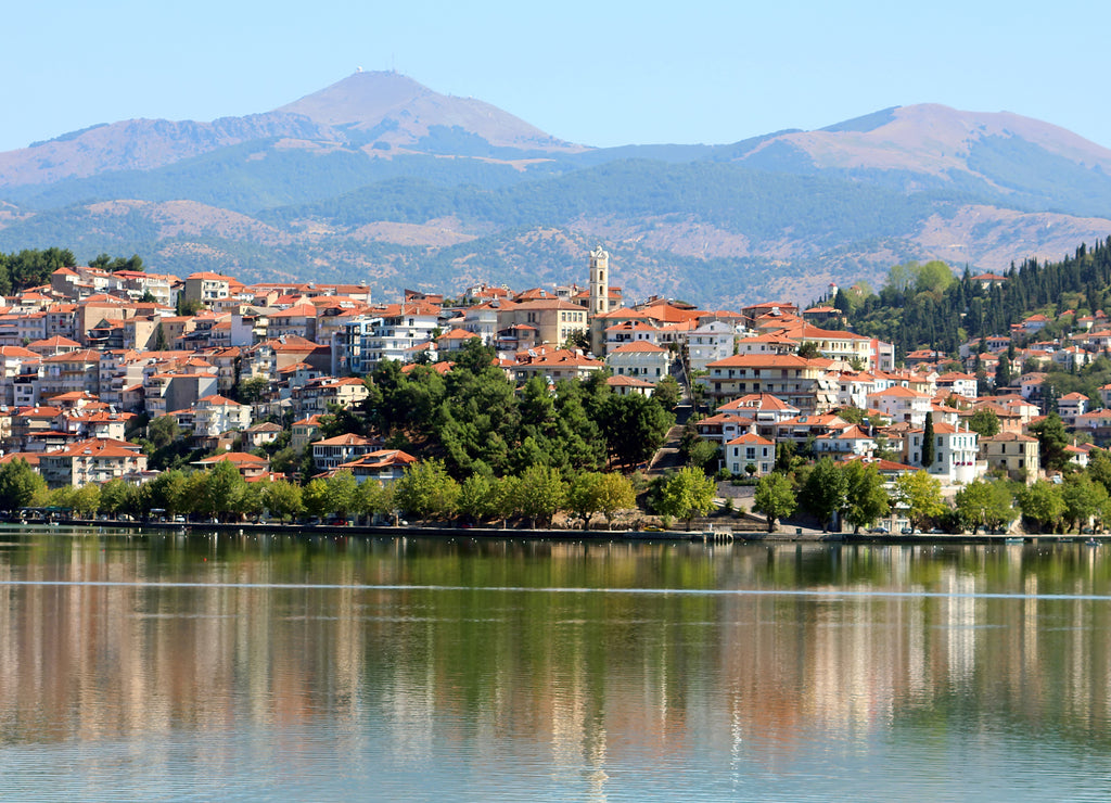City of Kastoria and Lake Orestiada, Greece