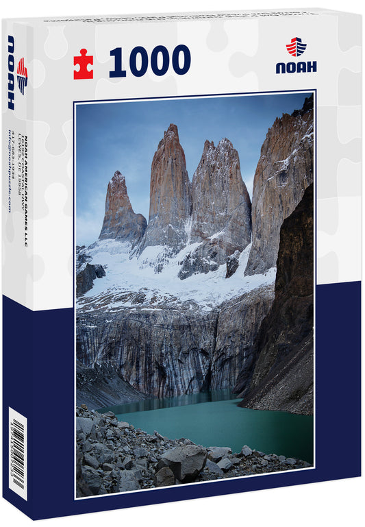 Torres Del Paine summit in the morning in Torres Del Paine National Park, Chile, Patagonia