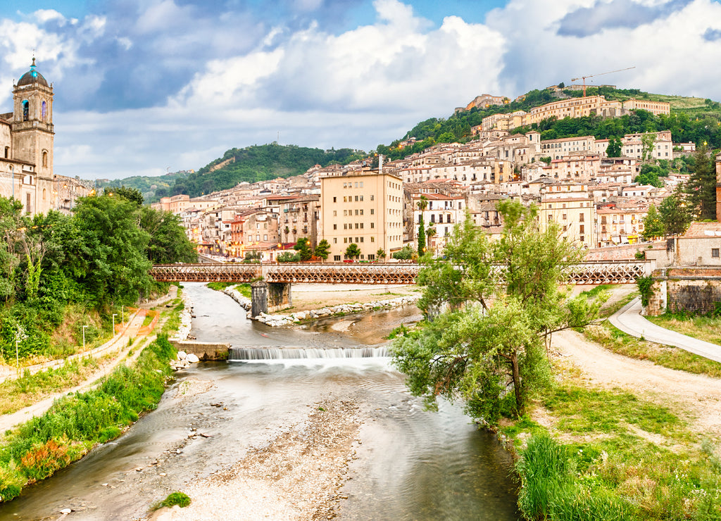 Scenic view of the old town in Cosenza, Italy