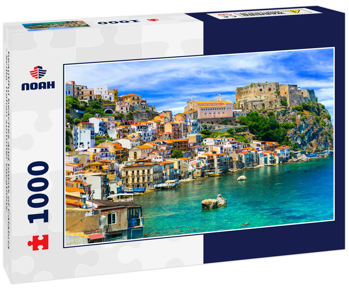 beautiful beaches and towns of Calabria - Scilla. Italian summer vacations.