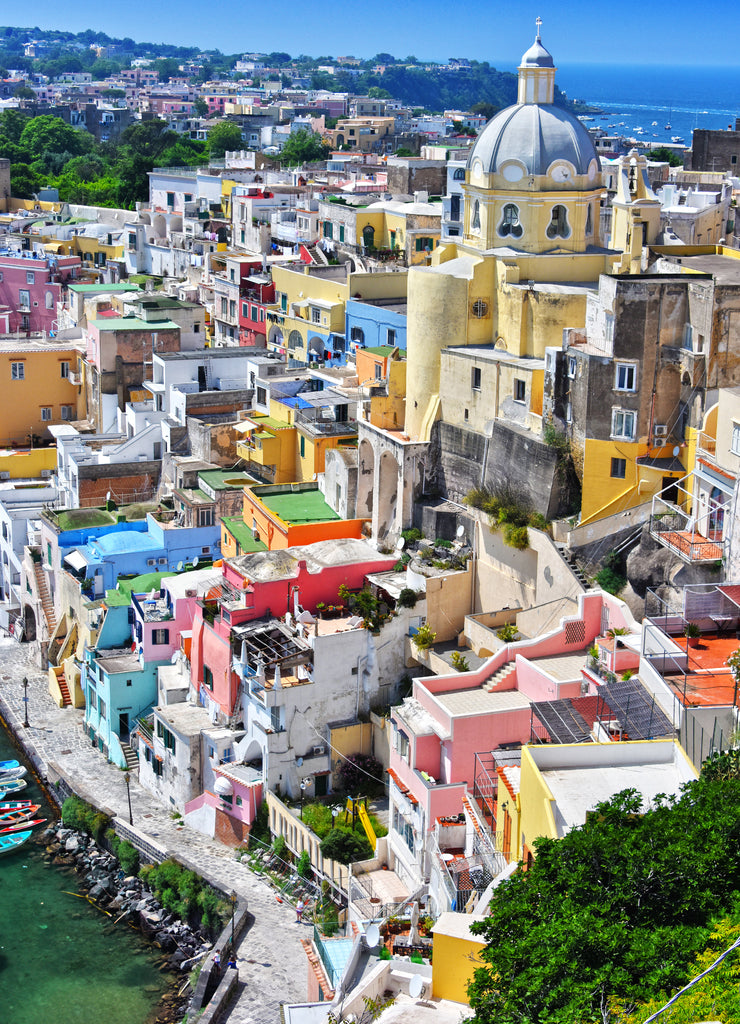 Architecture of Procida island, Campania, Italy