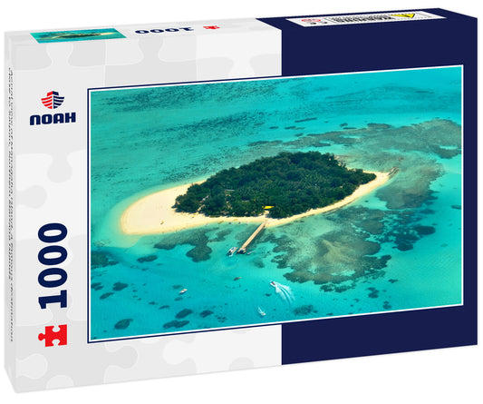 Aerial view of Managaha Island, a famous destination close to Saipan, Northern Mariana Islands