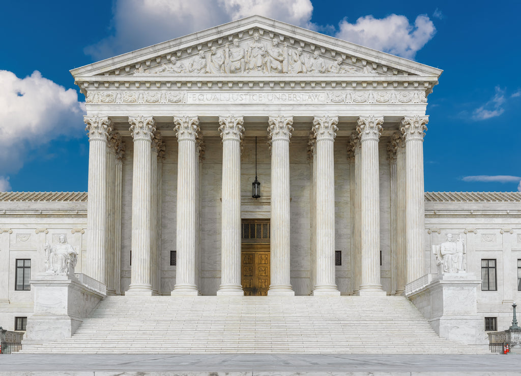 United States Supreme Court Building in Washington DC, USA.