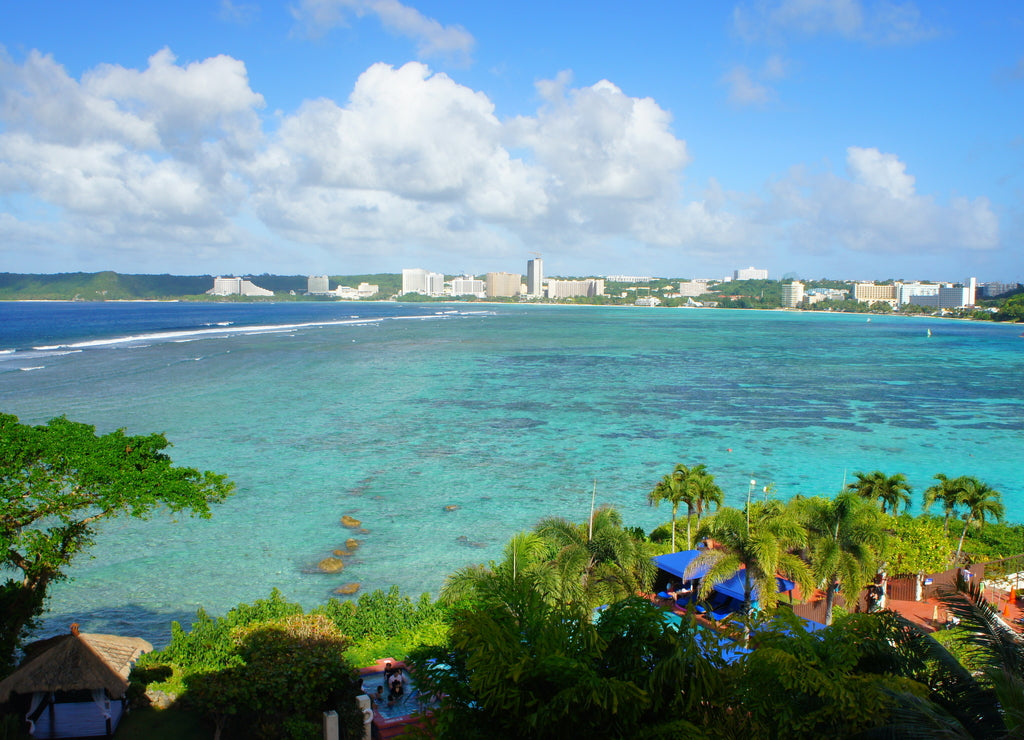 the beautiful beach in guam
