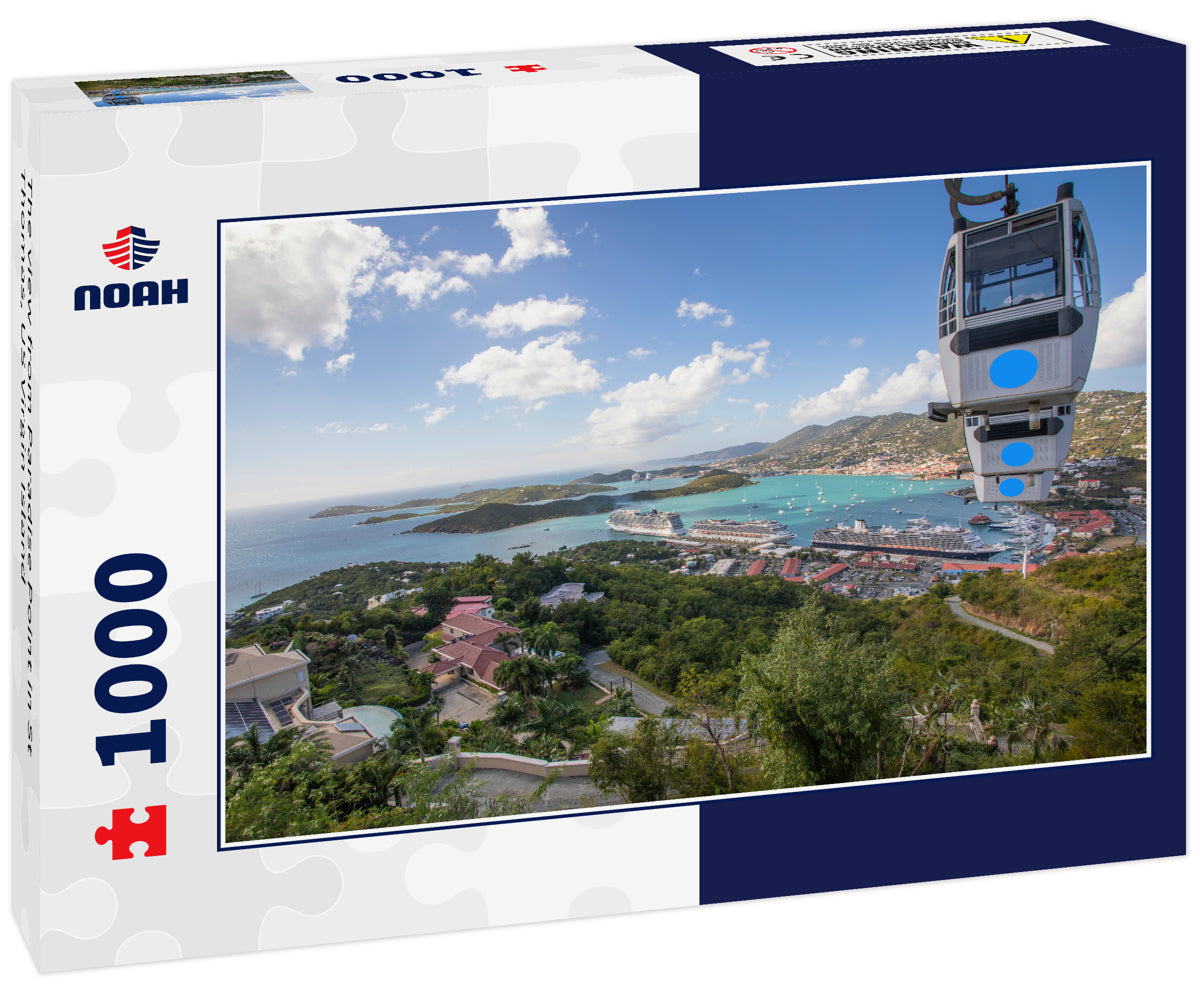 The view from Paradise Point in St Thomas, US Virgin Island