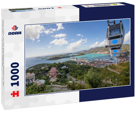 The view from Paradise Point in St Thomas, US Virgin Island