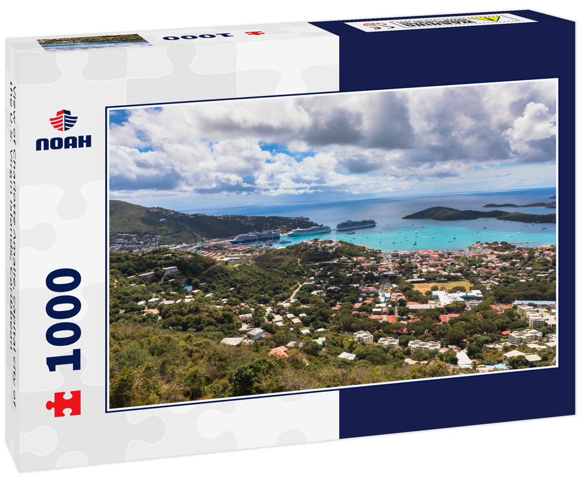 View of Charlotte Amalie, capital city of the U.S. Virgin Islands, Caribbean