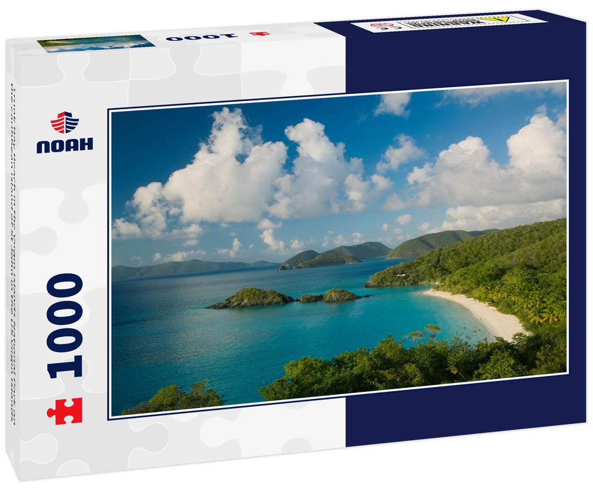 Trunk Bay Beach in the Virgin Islands National Park on the caribbean island of St John in the US Virgin Islands