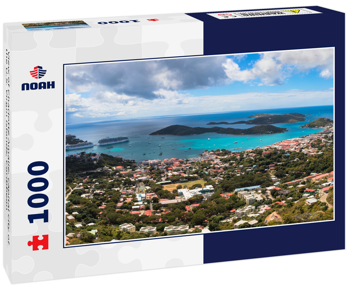 View of Charlotte Amalie, capital city of the U.S. Virgin Islands, Caribbean