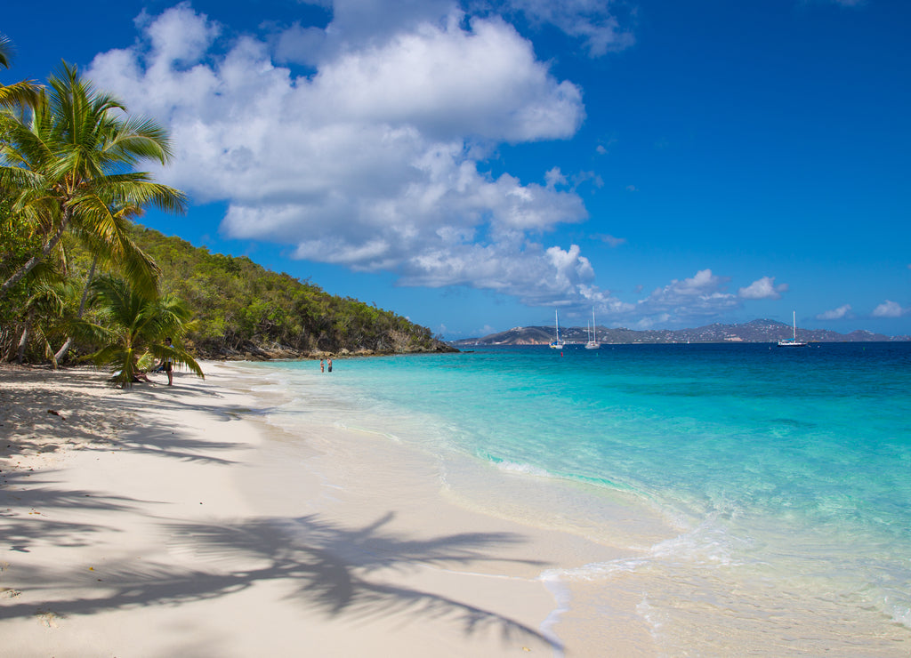 Solomon Beach in Virgin Islands National Park on the Caribbean Island of St John in the US Virgin Islands
