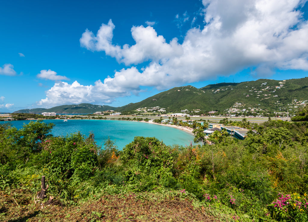 Charlotte Amalie West, St Thomas, U.S. Virgin Islands. Panoramic view of the Island