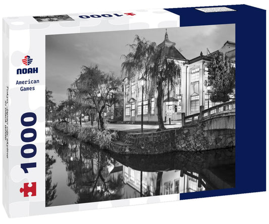 Noah Jigsaw Puzzle Tokyo, Japan city skyline in black white 1000 pieces