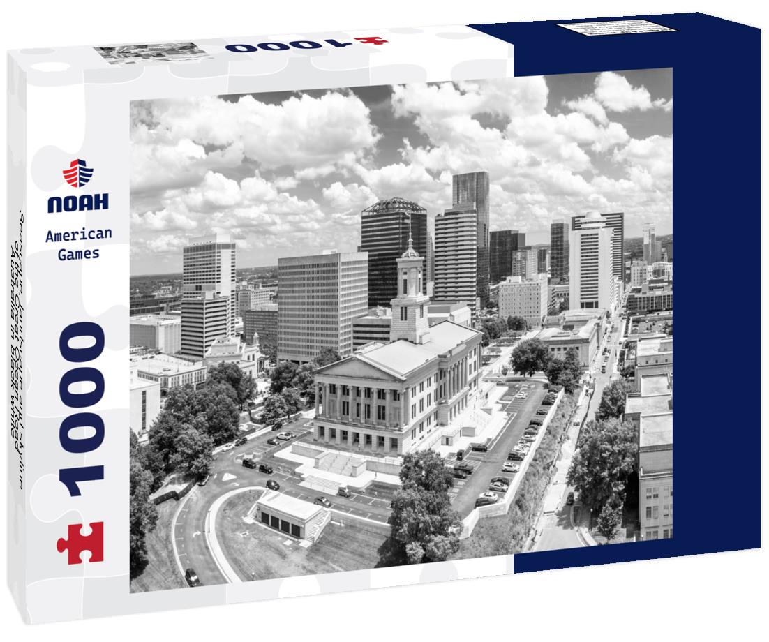 Noah Jigsaw Puzzle Seascape, landscape and skyline of the Great Ocean Road, Australia in black white 1000 pieces