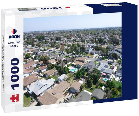 Noah Jigsaw Puzzle Aerial view of Lakewood middle class neighborhood, city in Los Angeles County, California, United States 1000 pieces