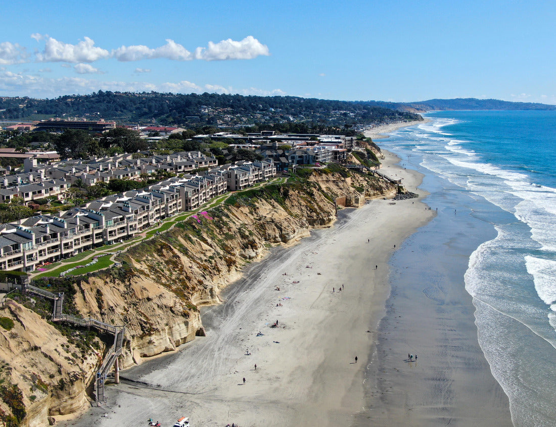 Noah Jigsaw Puzzle Luftbild von Solana Beach mit Pazifik an sonnigen Tagen, Küstenstadt in San Diego County, Kalifornien. USA 1000 pieces