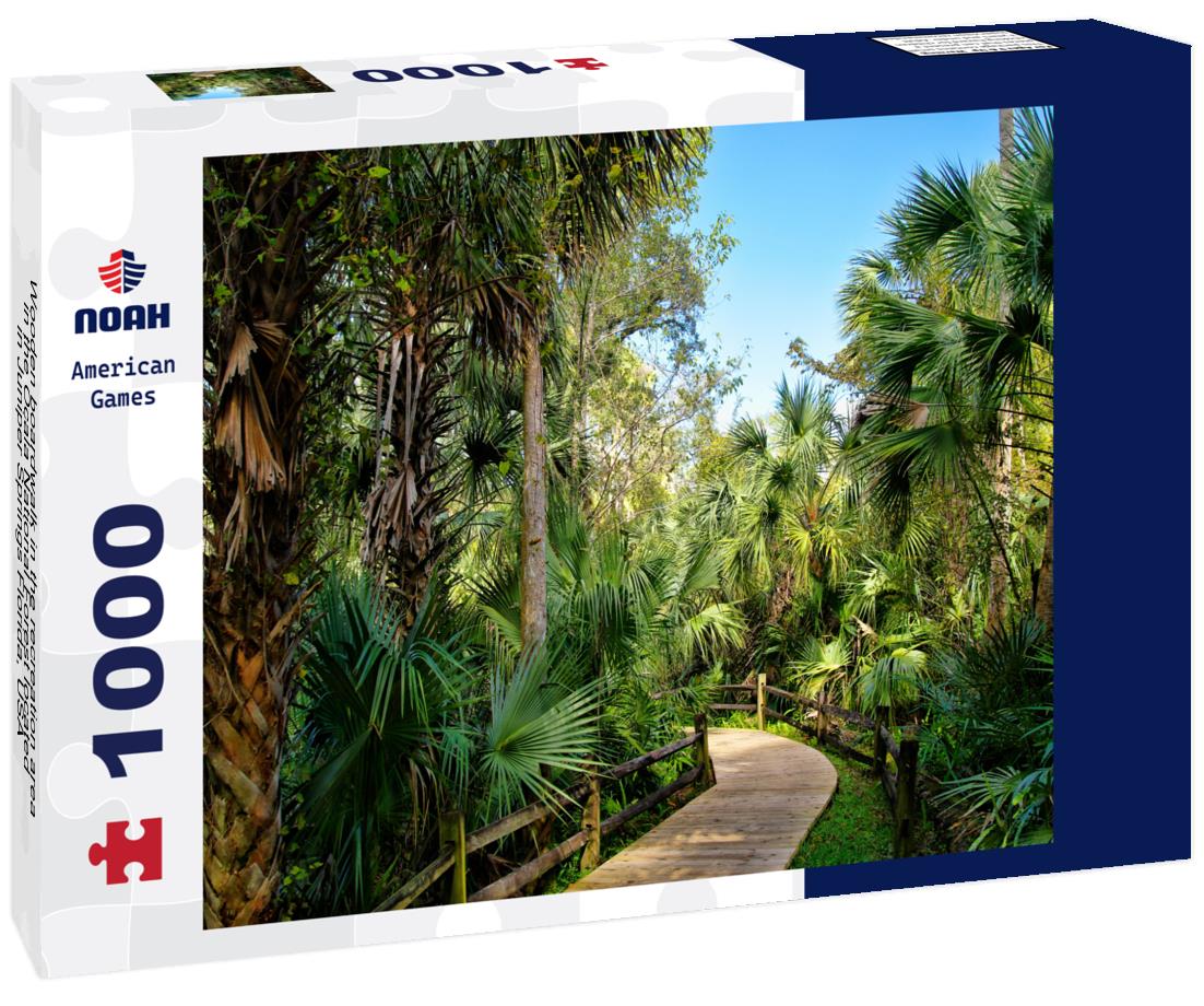 Noah Jigsaw Puzzle Wooden boardwalk in the recreation area in the Ocala National Forest located in Juniper Springs Florida, USA 1000 pieces