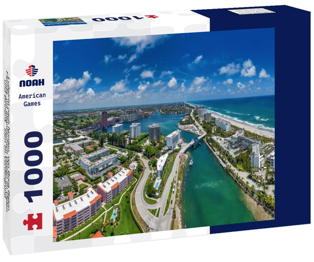 Noah Jigsaw Puzzle Luftsicht nach Norden, von Boca Raton, Florida, mit atlantischem Ozean im Osten und Binnenküsten im Vordergrund 1000 pieces