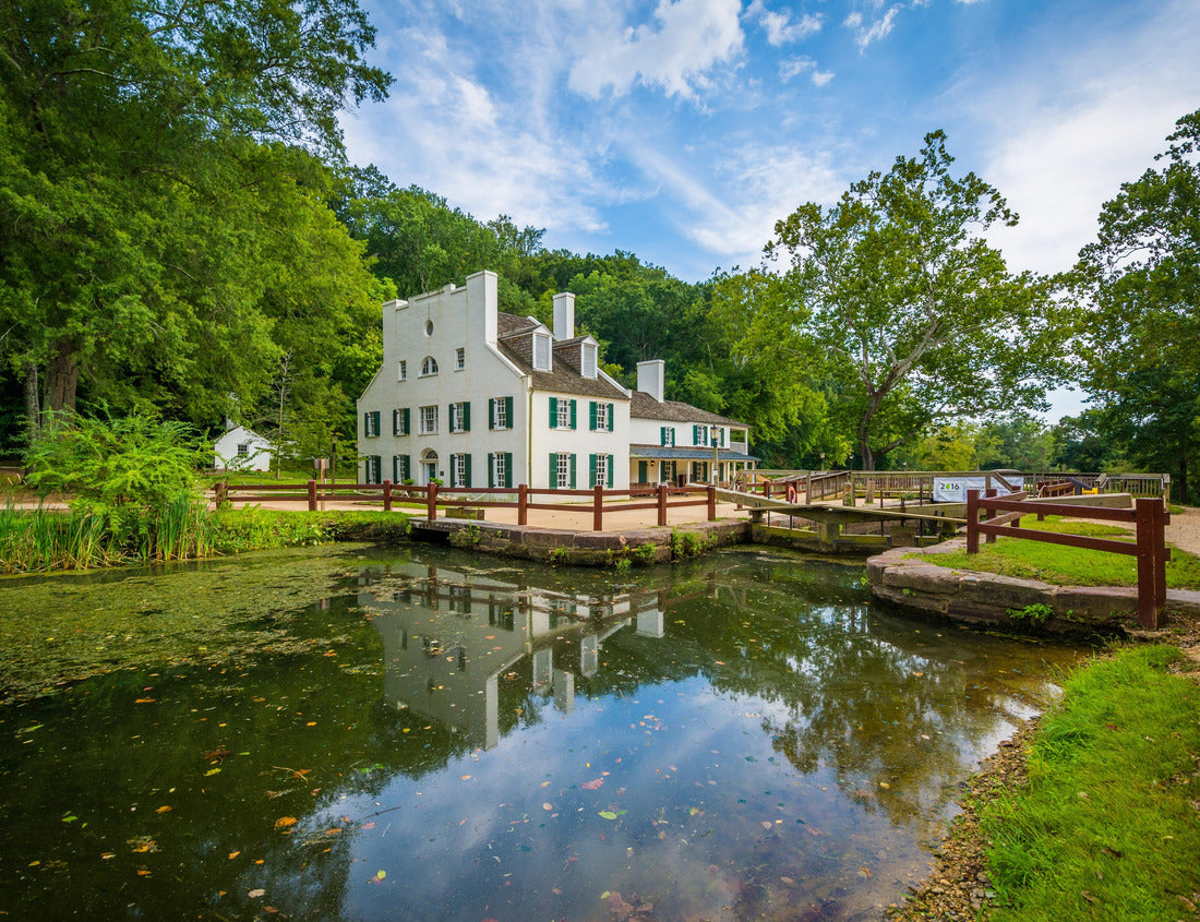 Noah Jigsaw Puzzle The C O Canal, and Great Falls Tavern Visitor Center, at Chesapeake Ohio Canal National Historical Park, Maryland 1000 pieces