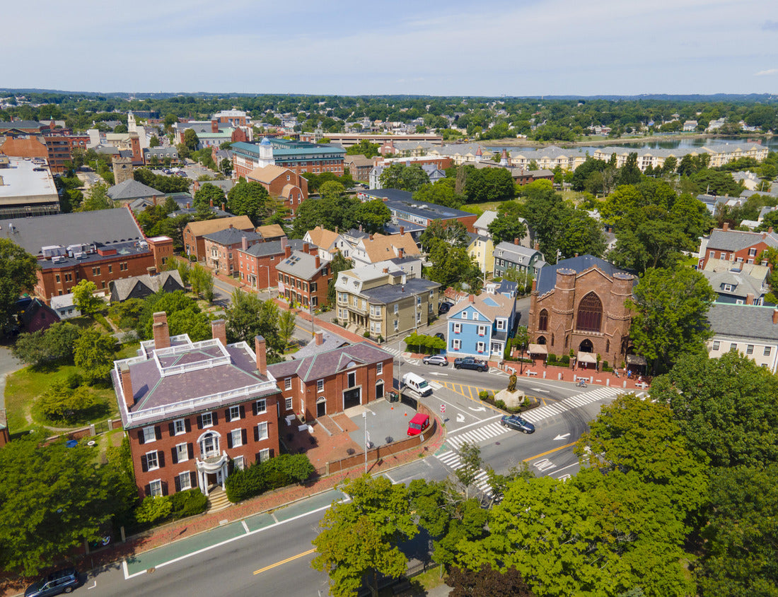 Noah Jigsaw Puzzle Salem historic city center including Salem Witch Museum and Andrew Safford House in city of Salem, Massachusetts MA 1000 pieces