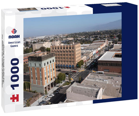 Noah Jigsaw Puzzle During a break in the fog, afternoon sunlight shines on the historic city center of downtown Salinas, California, USA 1000 pieces