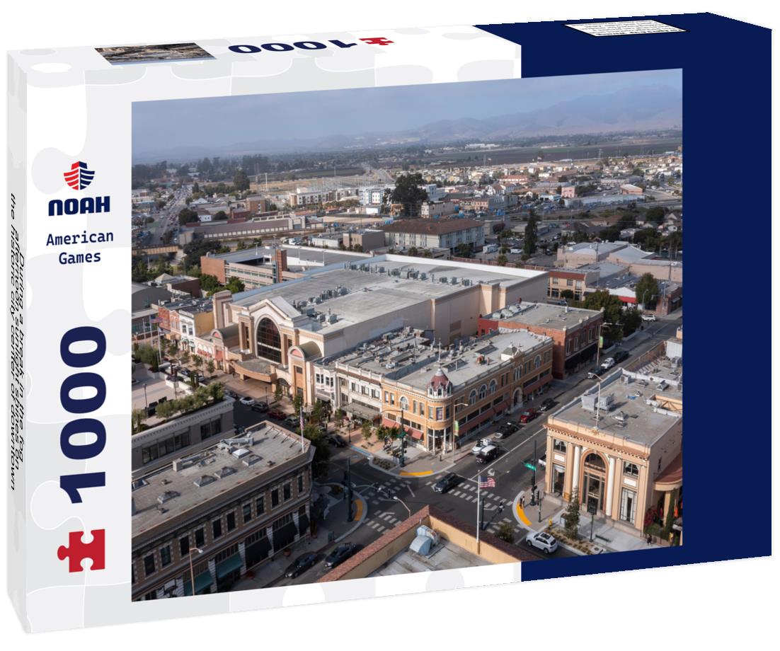 Noah Jigsaw Puzzle During a break in the fog, afternoon sunlight shines on the historic city center of downtown Salinas, California, USA 1000 pieces