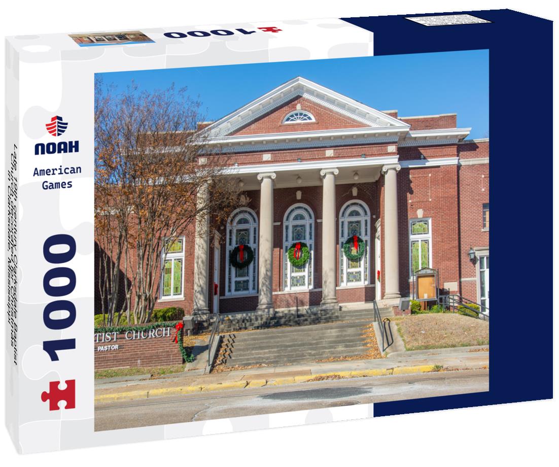 Noah Jigsaw Puzzle Late 19th century Clarksdale Baptist Church decorated for Christmas in Clarksdale, Mississippi, in Coahoma County, USA 1000 pieces