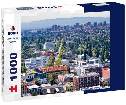 Noah Jigsaw Puzzle Aerial view of Berkeley and North Oakland on a sunny day; downtown Oakland in the background; San Francisco Bay, California 1000 pieces