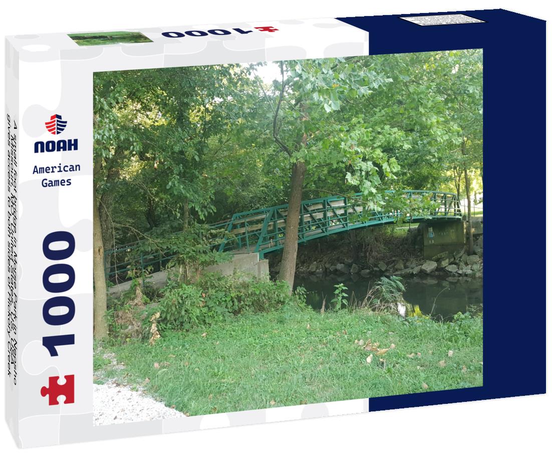 Noah Jigsaw Puzzle A small foot bridge in Morse Park in Neosho, Missouri, MO, United States, US, USA, gives access to both sides of Hickory Creek 1000 pieces