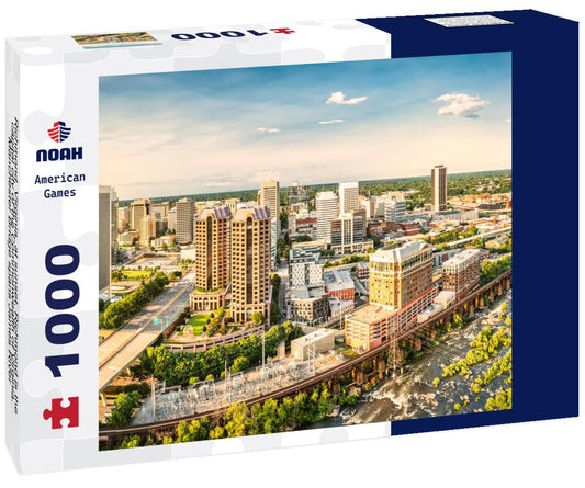 Noah Jigsaw Puzzle Richmond, Virginia, at sunset. Richmond is the capital city of the Commonwealth of Virginia. Manchester Bridge spans James River 1000 pieces