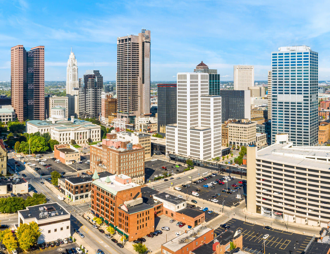 Noah Jigsaw Puzzle Columbus, Ohio aerial view skyline panorama. Columbus is the capital of the state and the most populous city in the US state of Ohio 1000 pieces