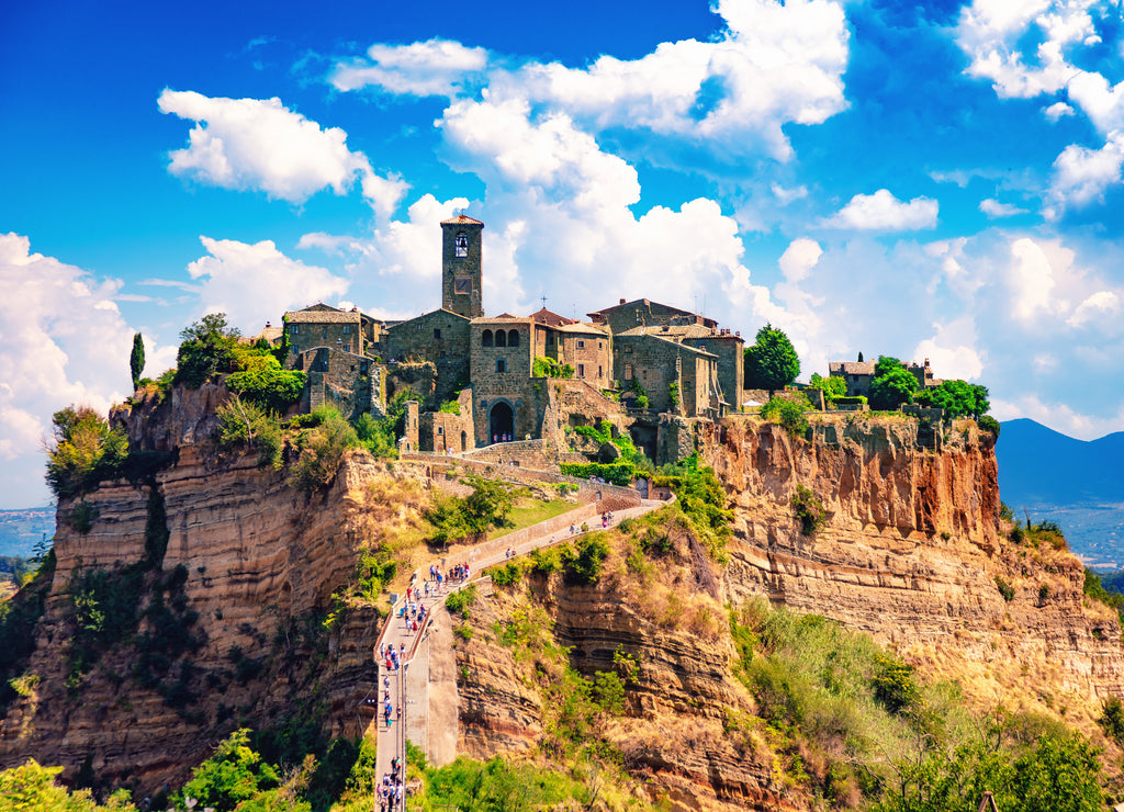 Civita di Bagnoregio, Viterbo, Lazio, Italy, view of the medieval town