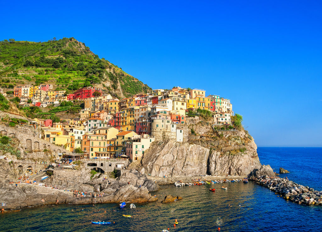 Manarola is a small town in the municipality of Riomaggiore in the province of La Spezia, Liguria, on the Cinque Terre coast of northern Italy.