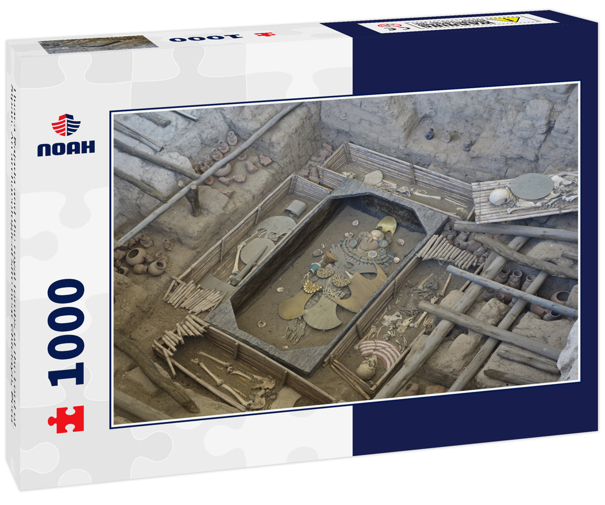 Huaca Rajada and the royal tombs of the Lord of Sipan. An archaeological site near Chiclayo, Peru