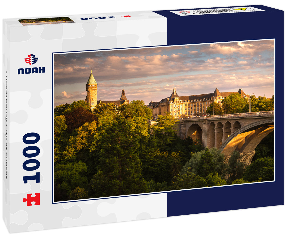 Luxembourg City at sunset