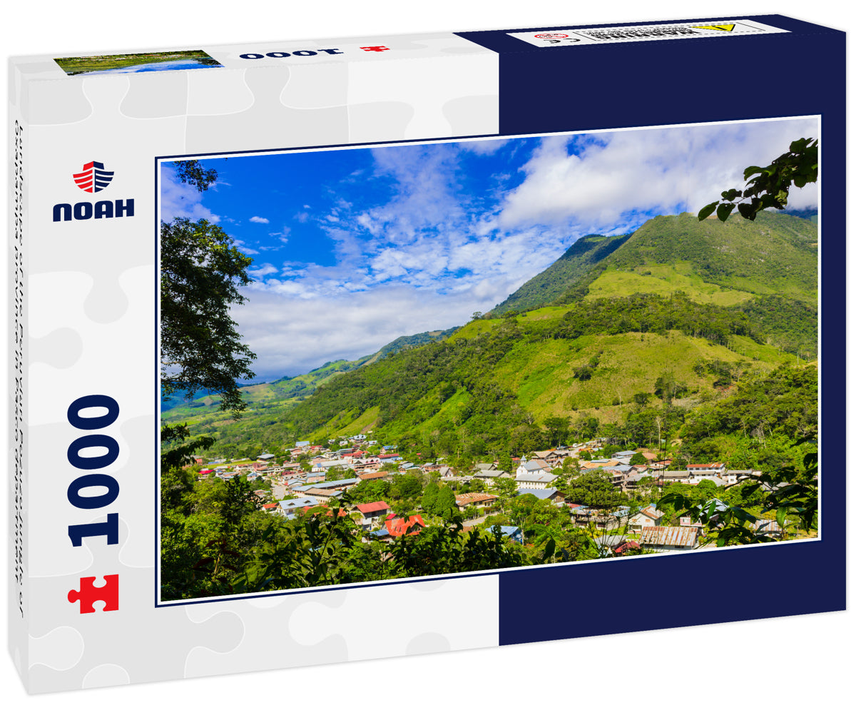 Landscape of the Peruvian Pozuzo jungle of Oxapampa province in Pasco department